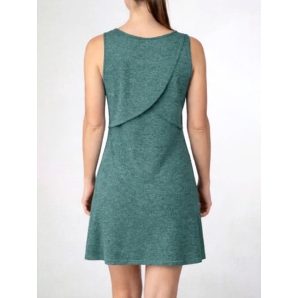 Patagonia Womens Sleeveless Seabrook Dress Howling Turquoise Heather Green M NEW
